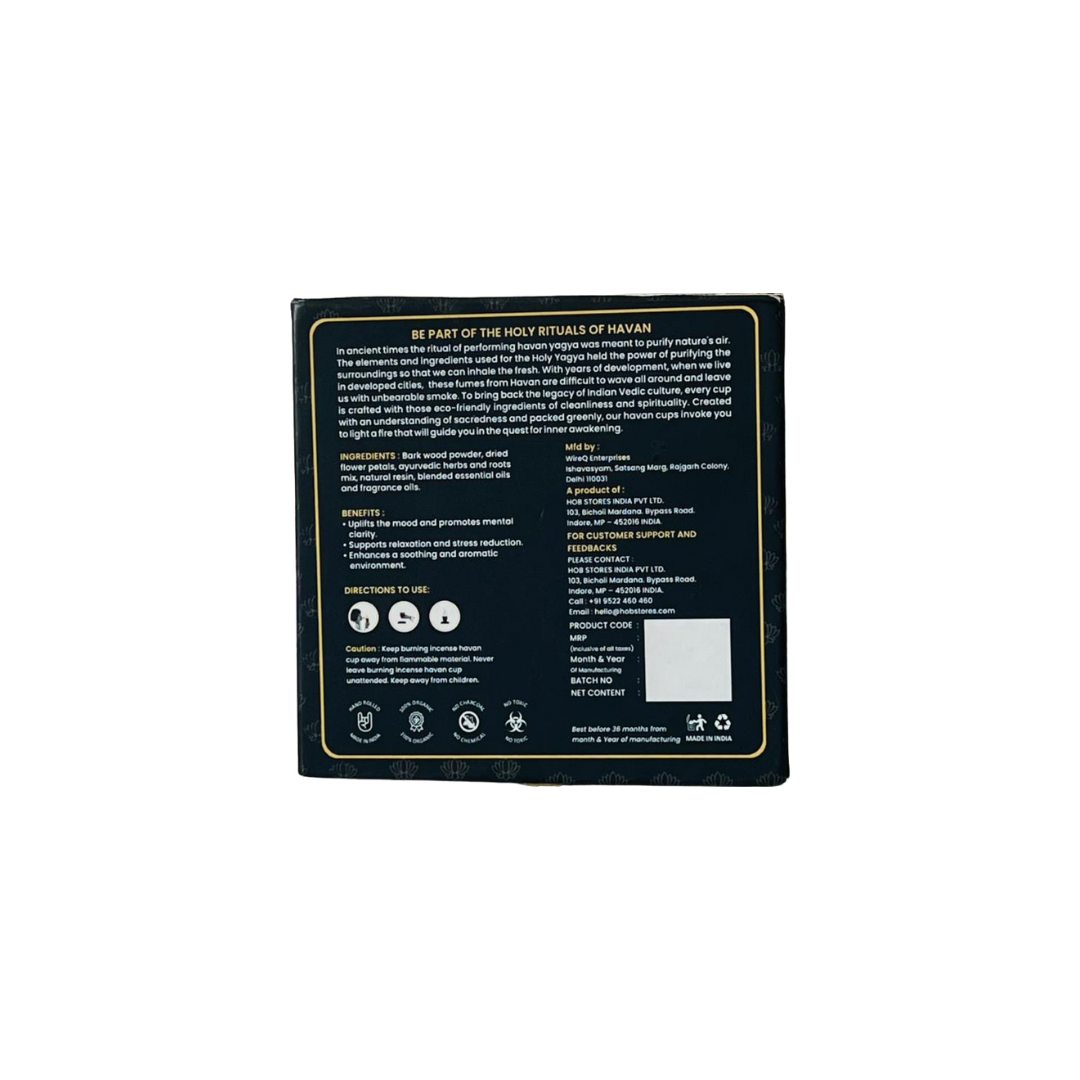 Belfiore Essence - Natural Havan Cups (Pack of 4)