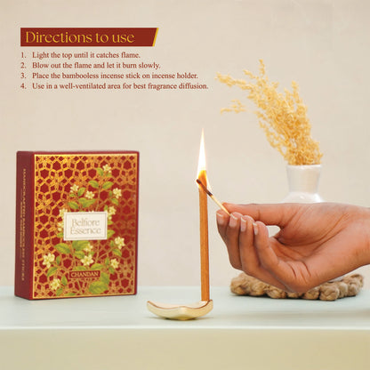Premium Bambooless Chandan Sticks (30 Sticks)