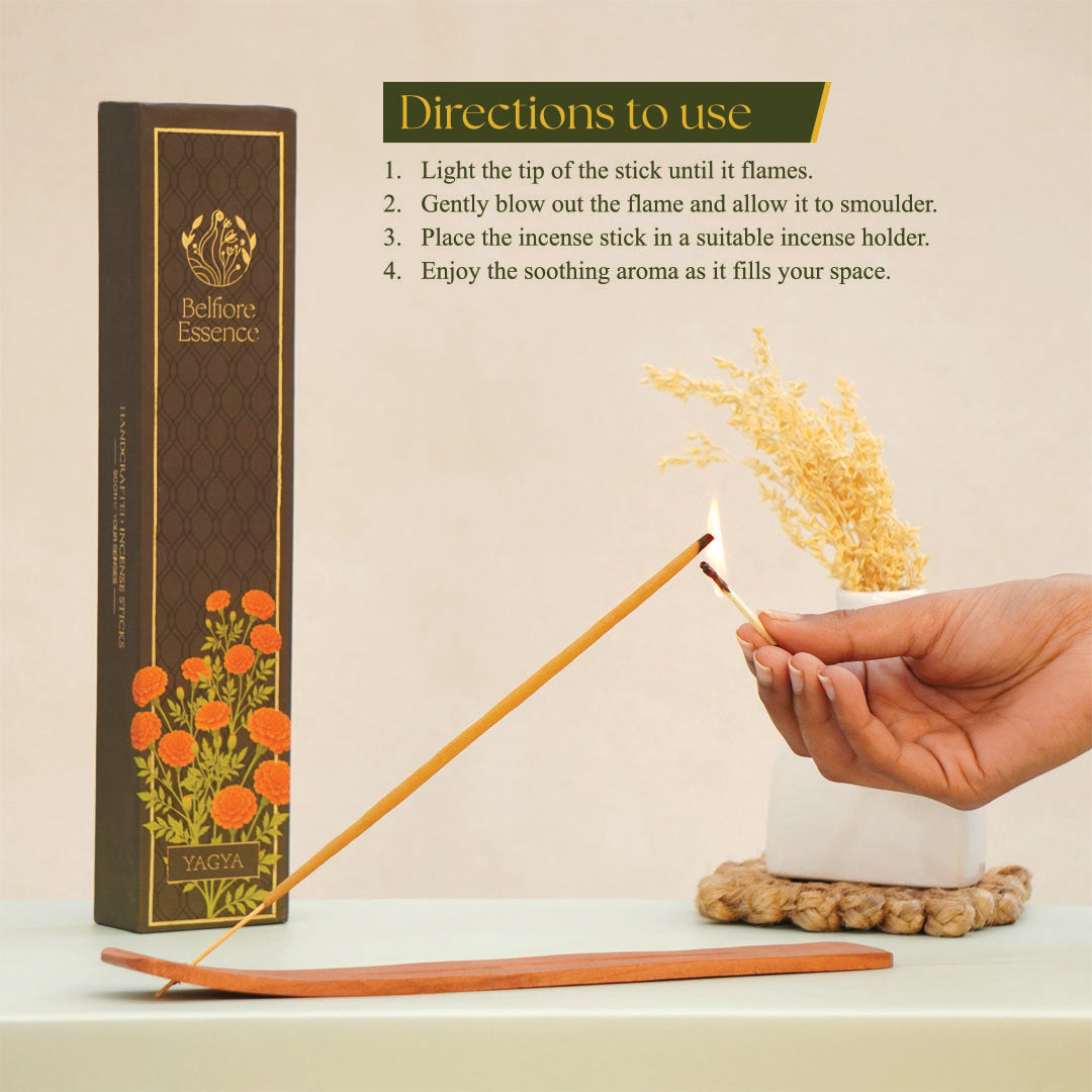 Belfiore Essence - Premium Incense Yagya Sticks (35 Sticks)