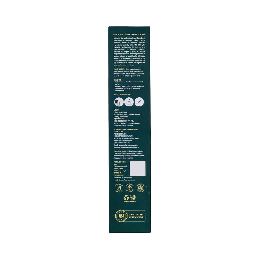 Belfiore Essence - Tulsi Incense Stick Trial Pack
