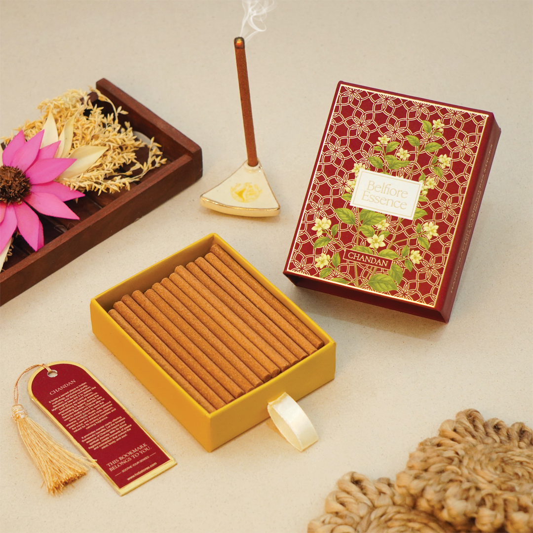 Belfiore Essence Premium Bambooless Chandan Incense Sticks belfiore.in