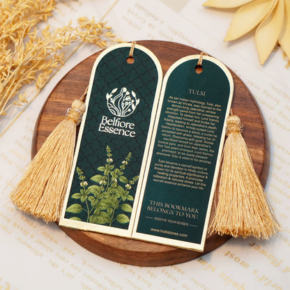 Belfiore Essence Premium Tulsi 35 Incense Stick With Free Wooden Stand & bookmark Inside belfioreessence