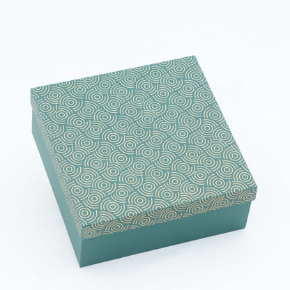 Emerald Serenity Luxe Hamper by Belfiore Essence | Dry Fruits, Diamond Tealight Holders, Votive Candles & Premium Incense | Luxury Festive Gift Belfiore Essence