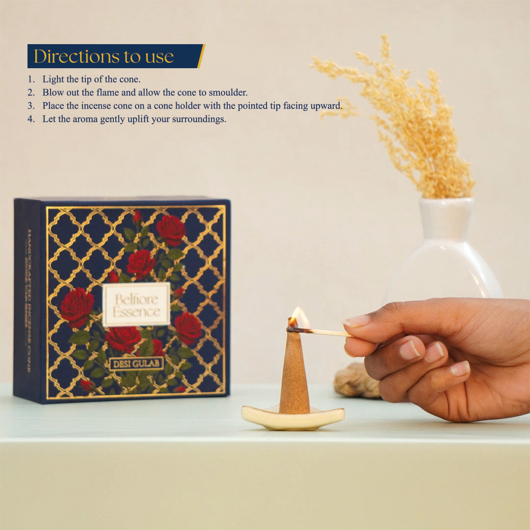 Premium Incense Cones – Desi Gulab