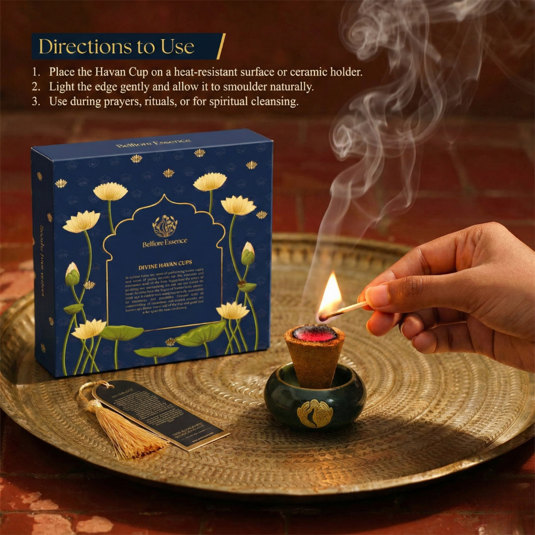 Belfiore Essence - Natural Havan Cups (Pack of 8) belfioreessence