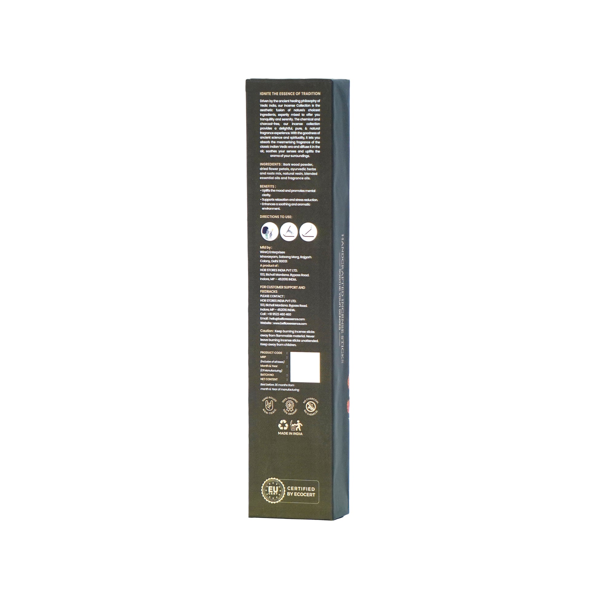 Belfiore Essence Premium Yagya 35 Incense Stick With Free Wooden Stand & bookmark Inside HOB Stores India Pvt. Ltd.